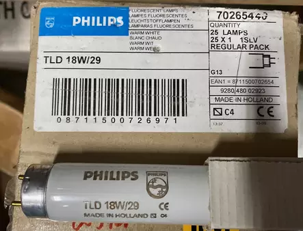 Loisteputki Philips TLD 18W/29 lämmin valkea G13 pituus 600mm ja halkaisija 26mm - Loisteputket - 70265440 - 1