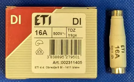 DI 16A hidas 500V Tulppasulake Diazed E16 - Diazed tulppasulakkeet DI / E16 ja DIV / - 3021138 - 1